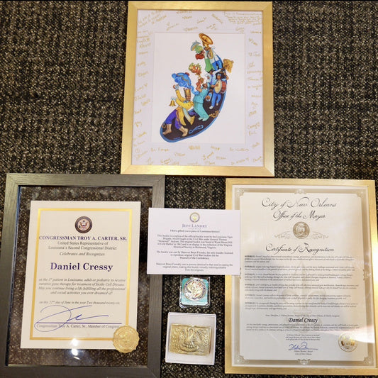 Daniel Cressy receives Certificates of Recognition